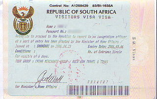 南非签证未成年人要求