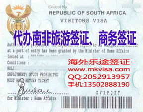 南非签证办理流程