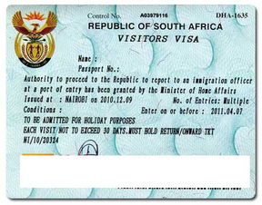南非的签证